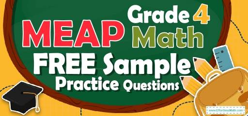 4th Grade MEAP Math FREE Sample Practice Questions