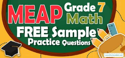 7th Grade MEAP Math FREE Sample Practice Questions