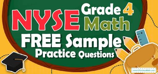 4th Grade NYSE Math FREE Sample Practice Questions