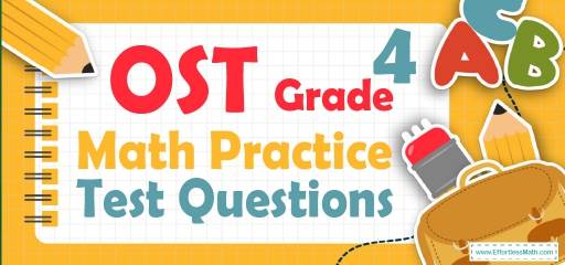 4th Grade OST Math Practice Test Questions