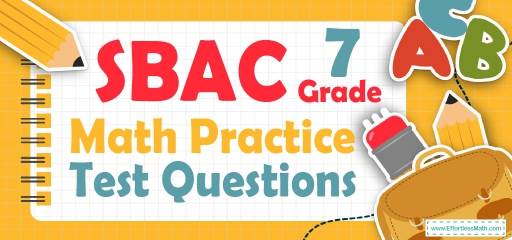 7th Grade SBAC Math Practice Test Questions