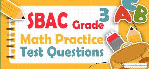 3rd Grade SBAC Math Practice Test Questions