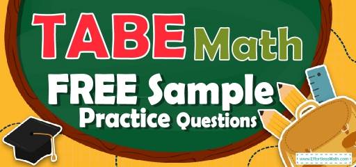 TABE Math FREE Sample Practice Questions