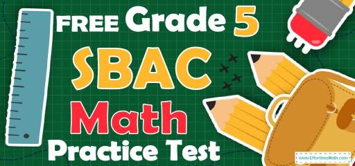 FREE 3rd Grade SBAC Math Practice Test