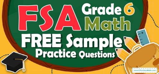 6th Grade FSA Math FREE Sample Practice Questions