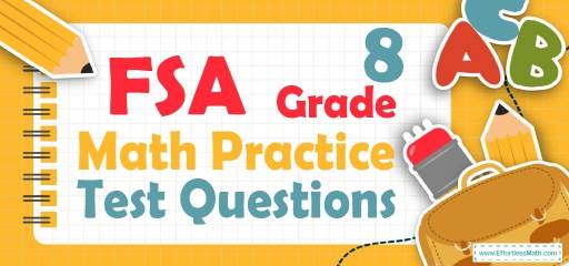 8th Grade FSA Math Practice Test Questions