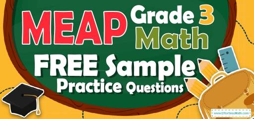3rd Grade MEAP Math FREE Sample Practice Questions
