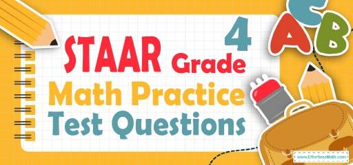 4th Grade STAAR Math Practice Test Questions