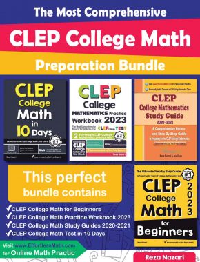 The Most Comprehensive CLEP College Math Preparation Bundle: Includes CLEP College Math Prep Books, Workbooks, and Practice Tests