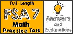 Full-Length 7th Grade FSA Math Practice Test-Answers and Explanations