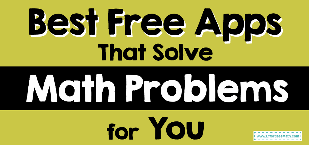 app that solves math problems for free