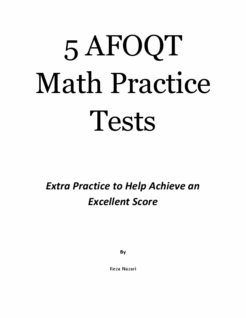 5 afoqt math practice tests extra practice to help achieve an