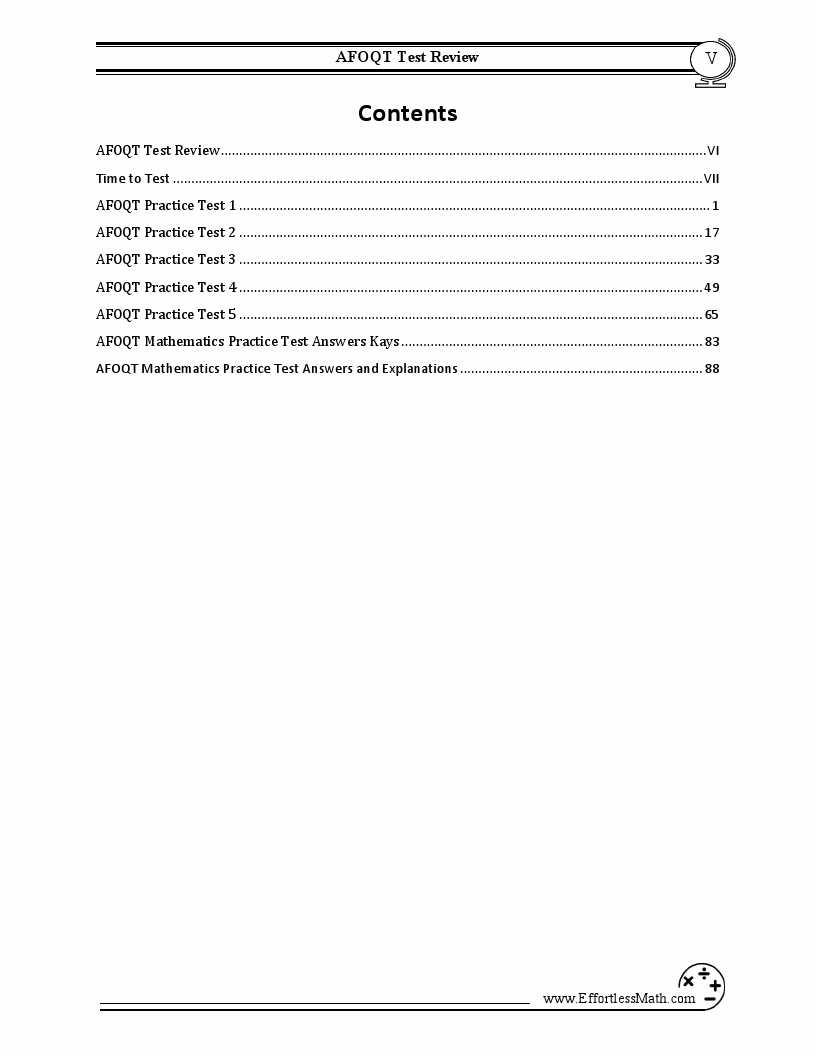 5 afoqt math practice tests extra practice to help achieve an