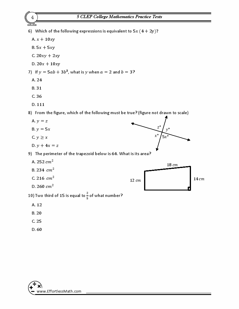 college math assignment