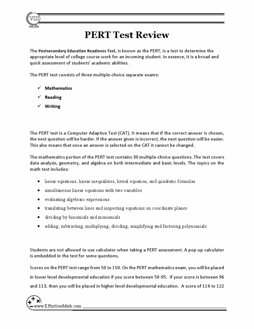 5 pert math practice tests extra practice to help achieve an excellent