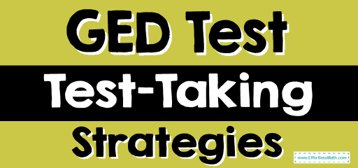 GED Math Test-Taking Strategies