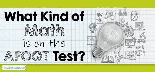 What Kind of Math Is on the AFOQT Test?