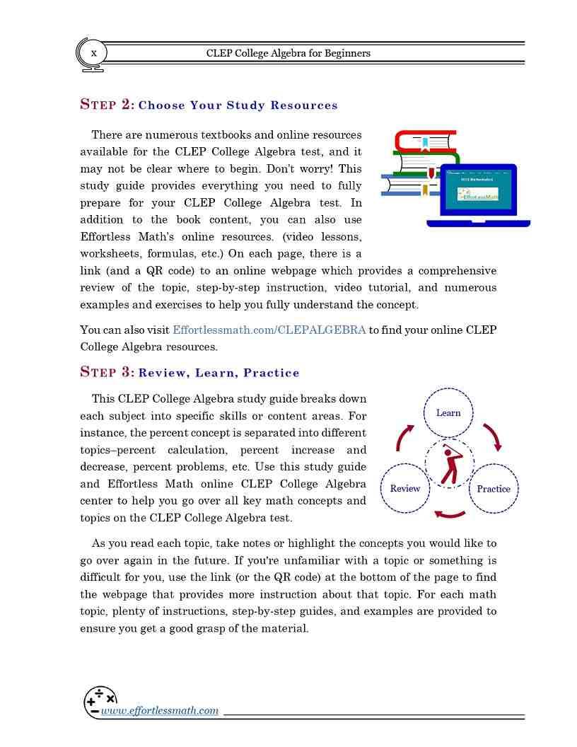 CLEP College Algebra for Beginners: The Ultimate Step by Step Guide to