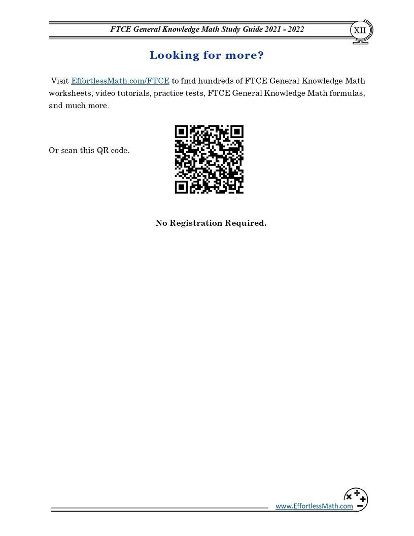 Ftce General Knowledge Math Study Guide Step By Step Guide To