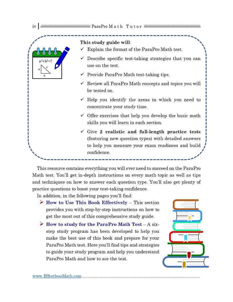 parapro math practice test parapro math practice test