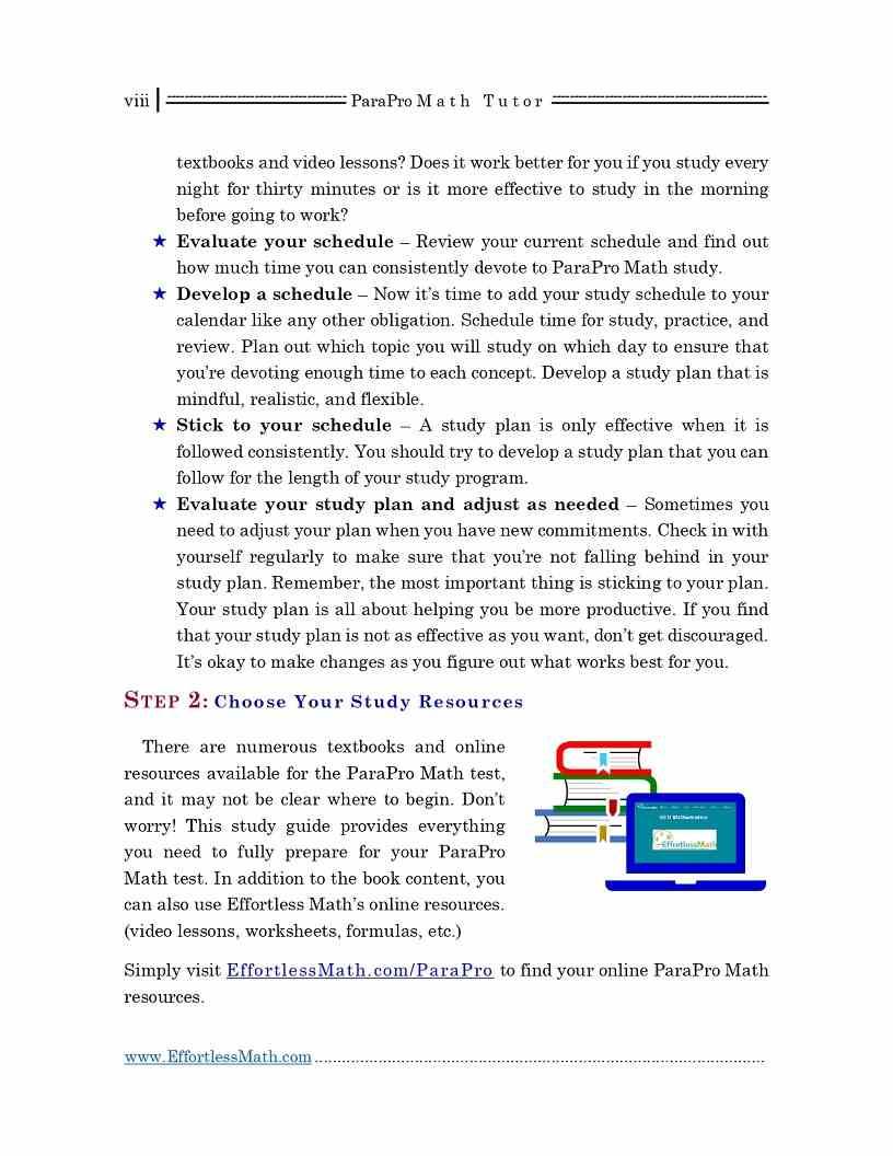 parapro math practice test parapro math practice test