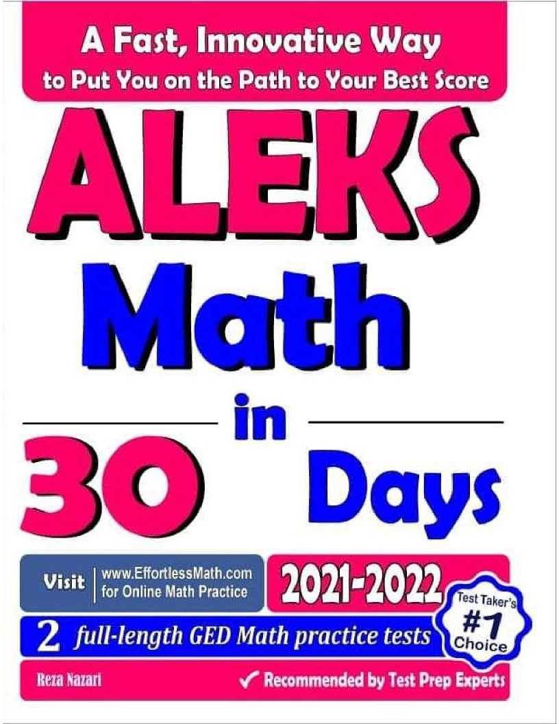 ALEKS Math in 30 Days The Most Effective ALEKS Math Crash Course