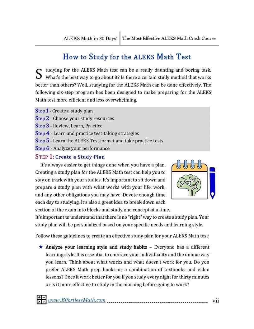 ALEKS Math in 30 Days: The Most Effective ALEKS Math Crash Course ...