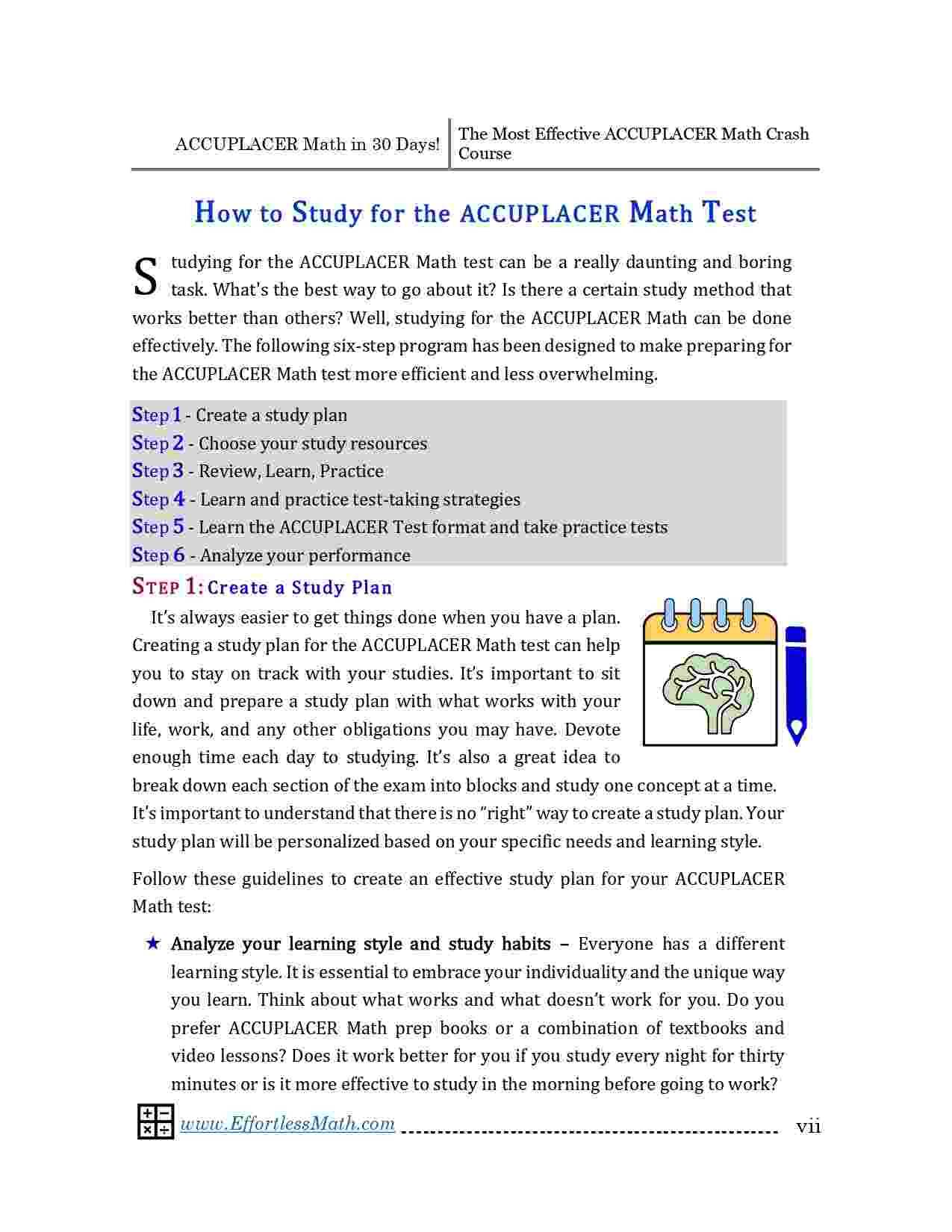 ACCUPLACER Math in 30 Days: The Most | Effortless Math