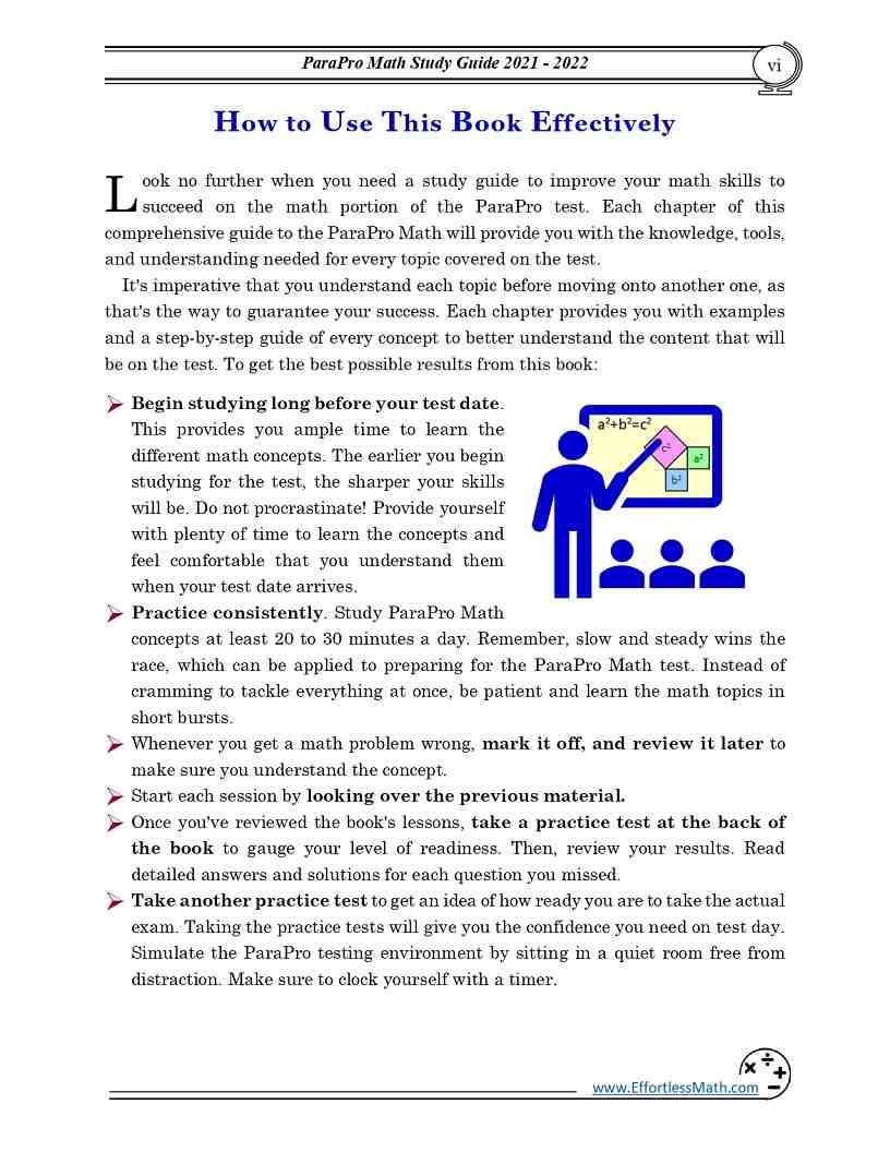 ParaPro Math Study Guide: Step-By-Step Guide | Effortless Math