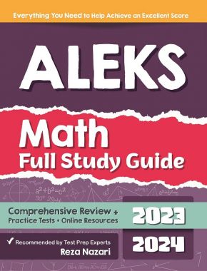 ALEKS Math Full Study Guide: Comprehensive Review + Practice Tests + Online Resources