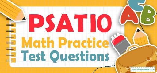 PSAT 10 Math Practice Test Questions