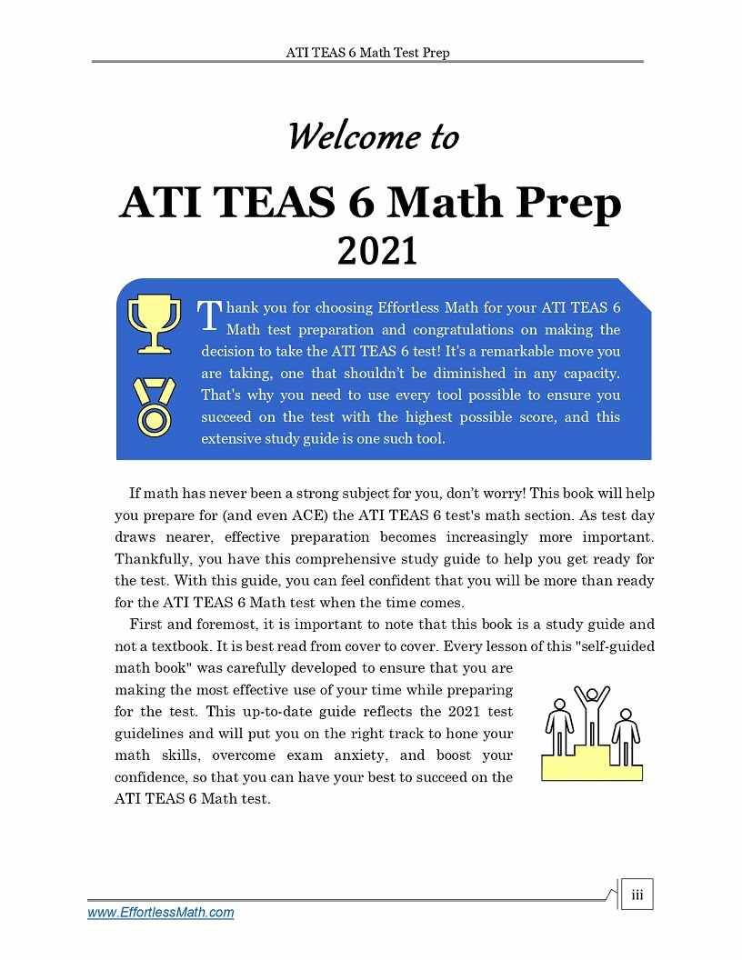 ATI TEAS 6 Math Test Prep The Ultimate Guide to ATI TEAS 6 Math + 2