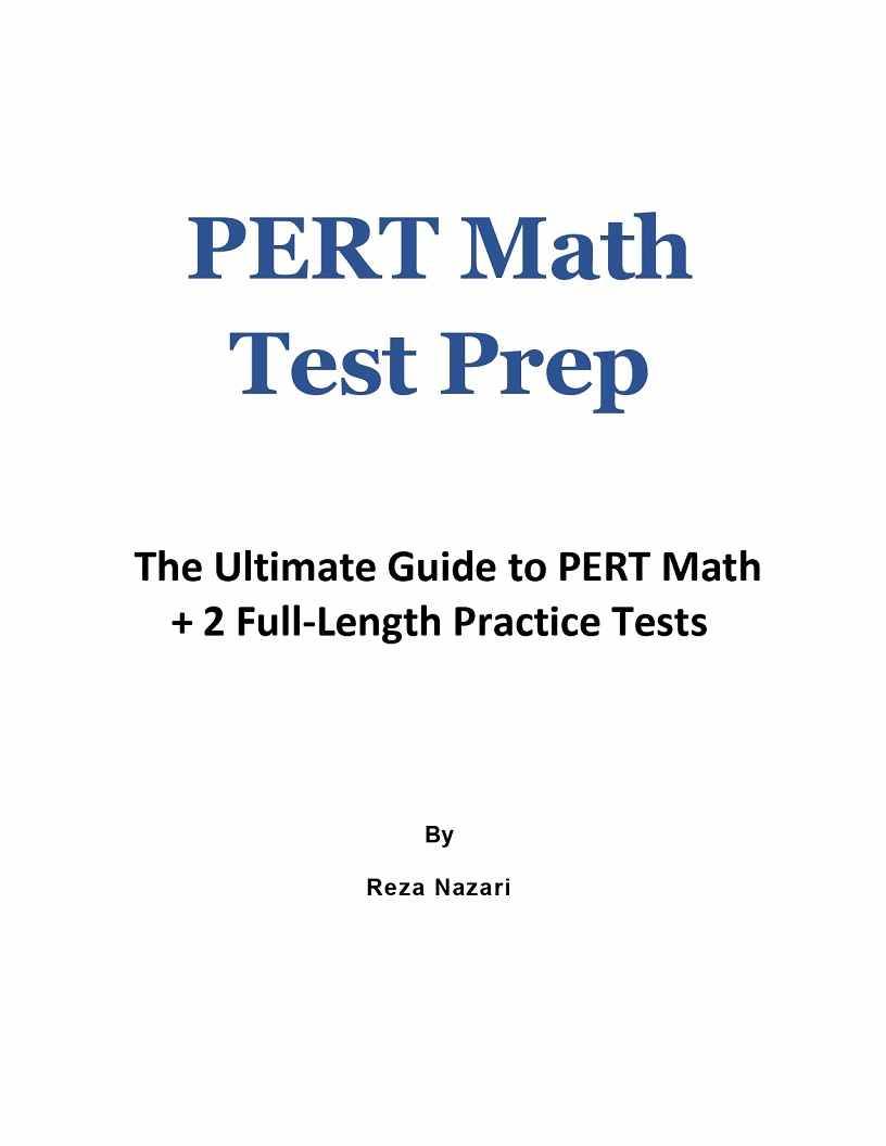 Pert math test prep the ultimate guide to pert math 2 full length