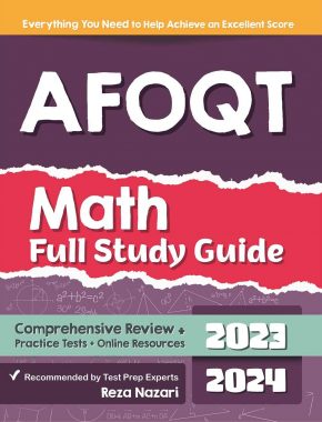 AFOQT Math Full Study Guide: Comprehensive Review + Practice Tests + Online Resources