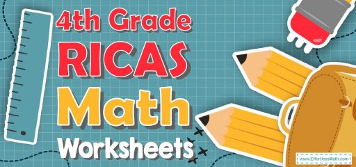 4th Grade RICAS Math Worksheets: FREE & Printable