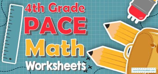 4th Grade PACE Math Worksheets: FREE & Printable
