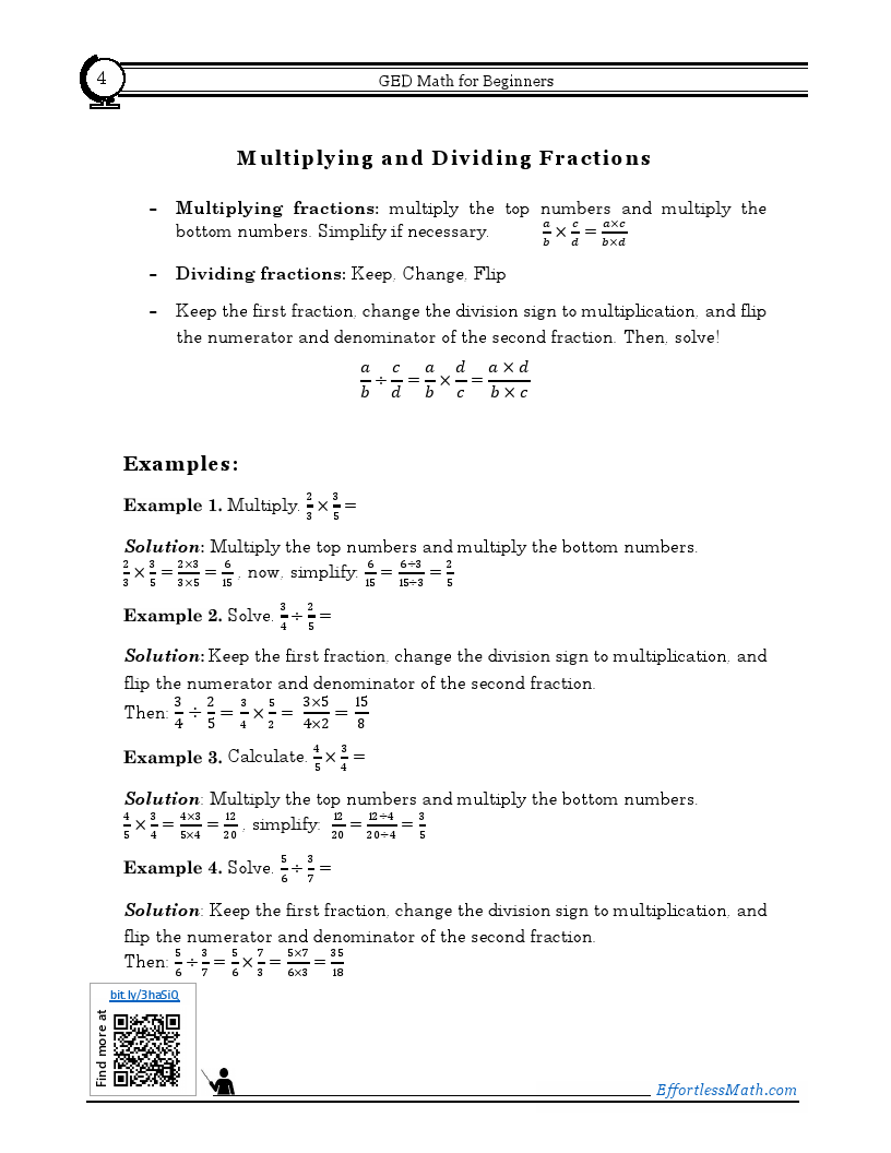 GED Math for Beginners 2024 The Ultimate Step by Step Guide to