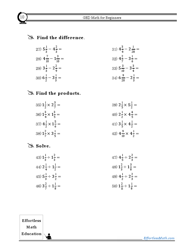 GED Math for Beginners 2024 The Ultimate Step by Step Guide to