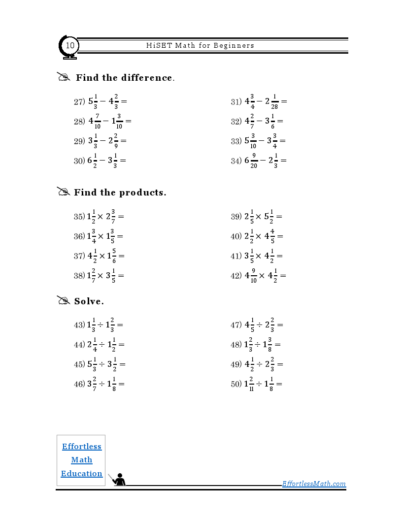 Hiset math for beginners 2024 the ultimate step by step guide to