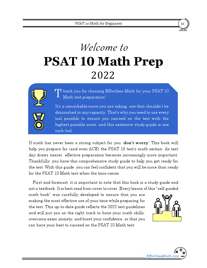 PSAT 10 Math for Beginners 2023 The Ultimate Step by Step Guide to