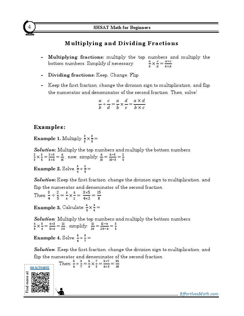 SHSAT Math for Beginners 2023 The Ultimate Step by Step Guide to
