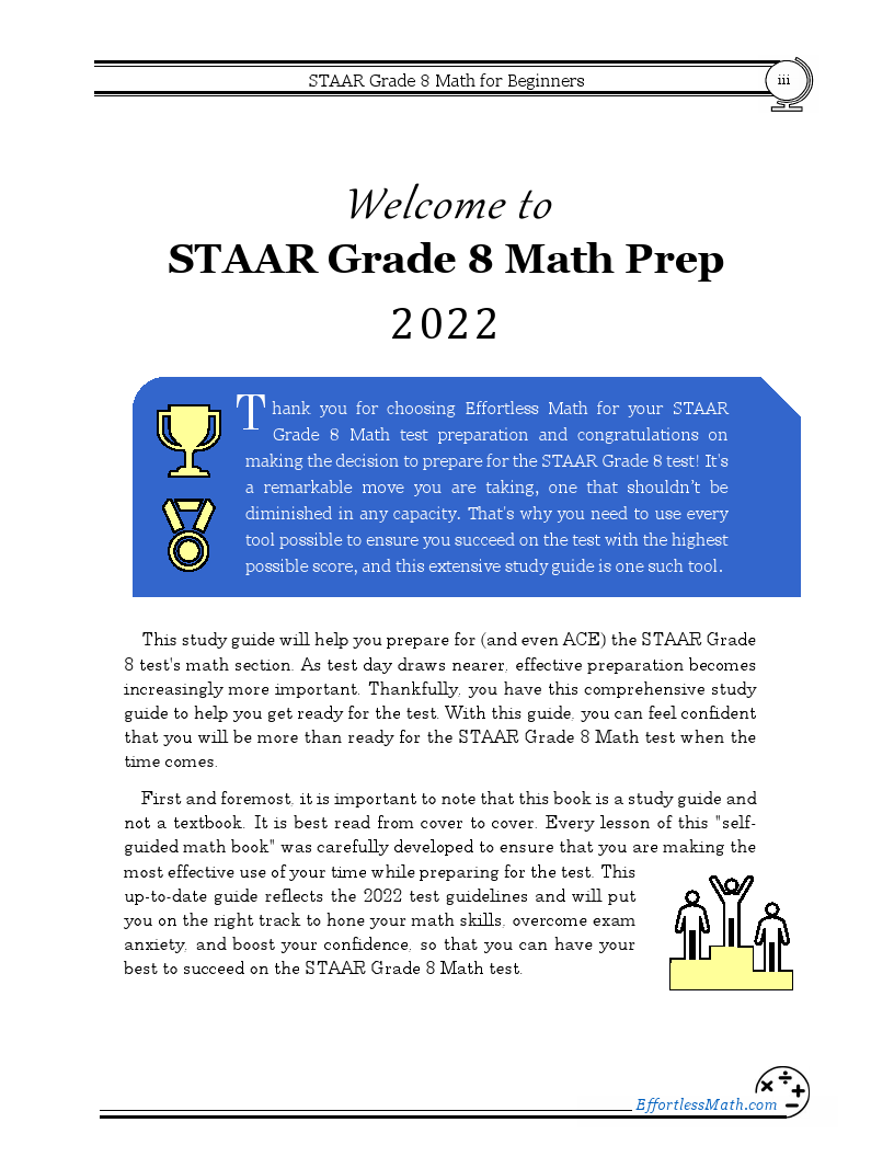 STAAR Grade 8 Math for Beginners 2023 The Ultimate Step by Step Guide