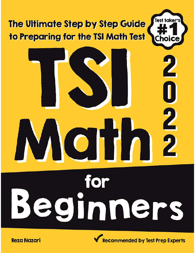 TSIA2 Math for Beginners 2023 The Ultimate Step by Step Guide to