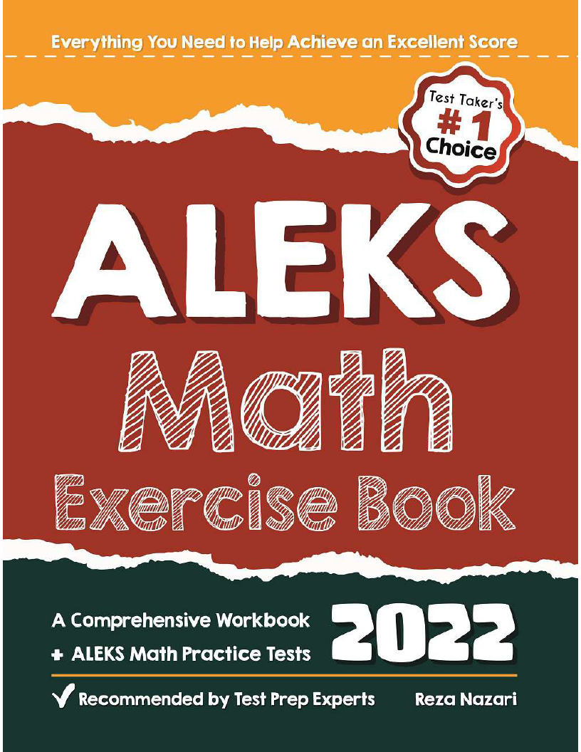 Aleks math exercise book a comprehensive workbook aleks math
