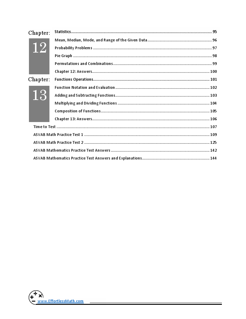 ASVAB Math Full Study Guide: Comprehensive Review + Practice Tests ...