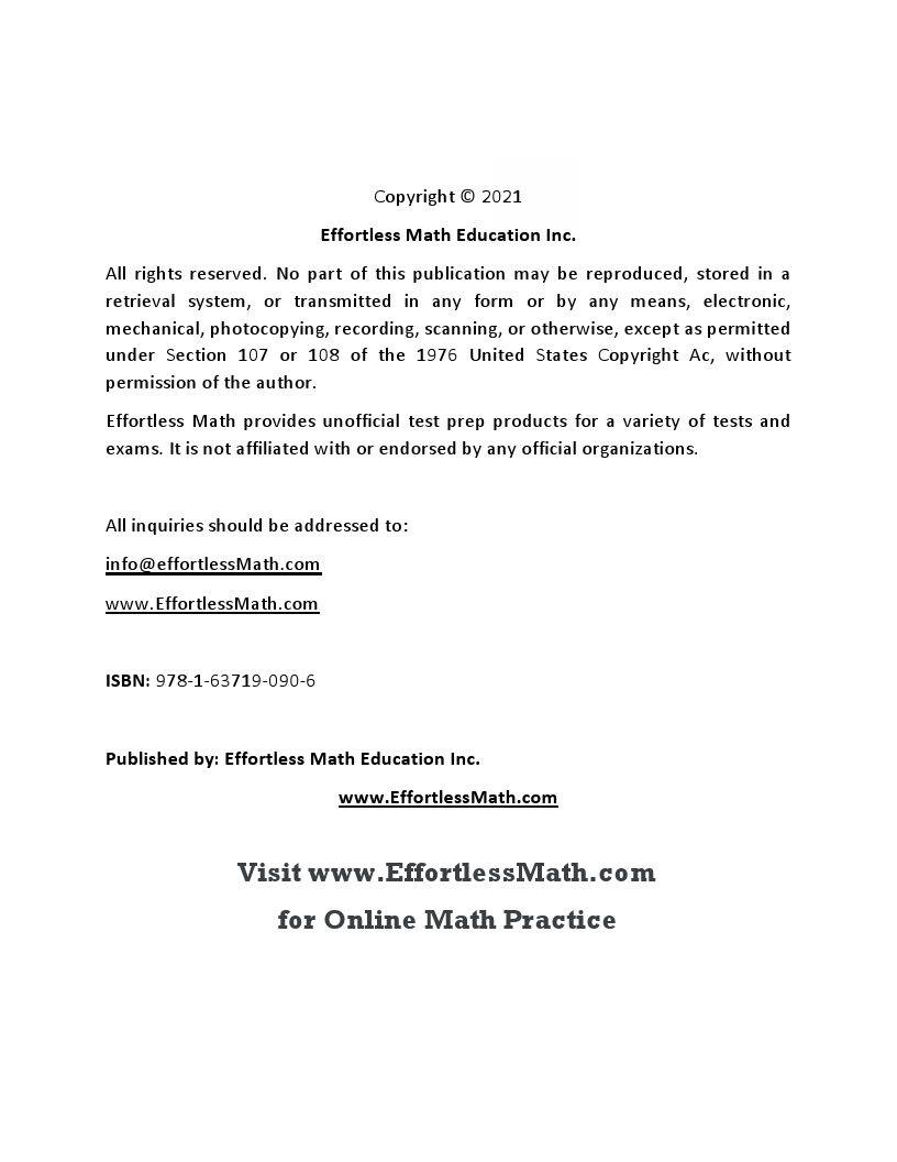 ASVAB Math Full Study Guide: Comprehensive Review + Practice Tests ...