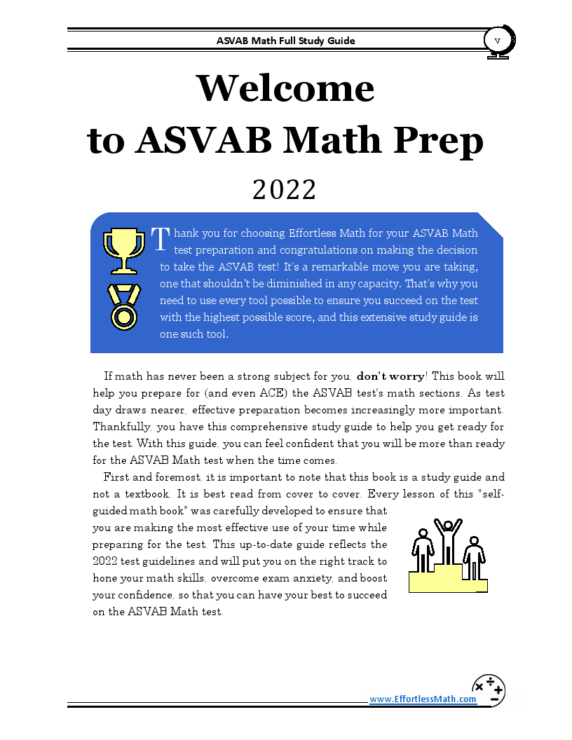 ASVAB Math Full Study Guide: Comprehensive Review + Practice Tests ...