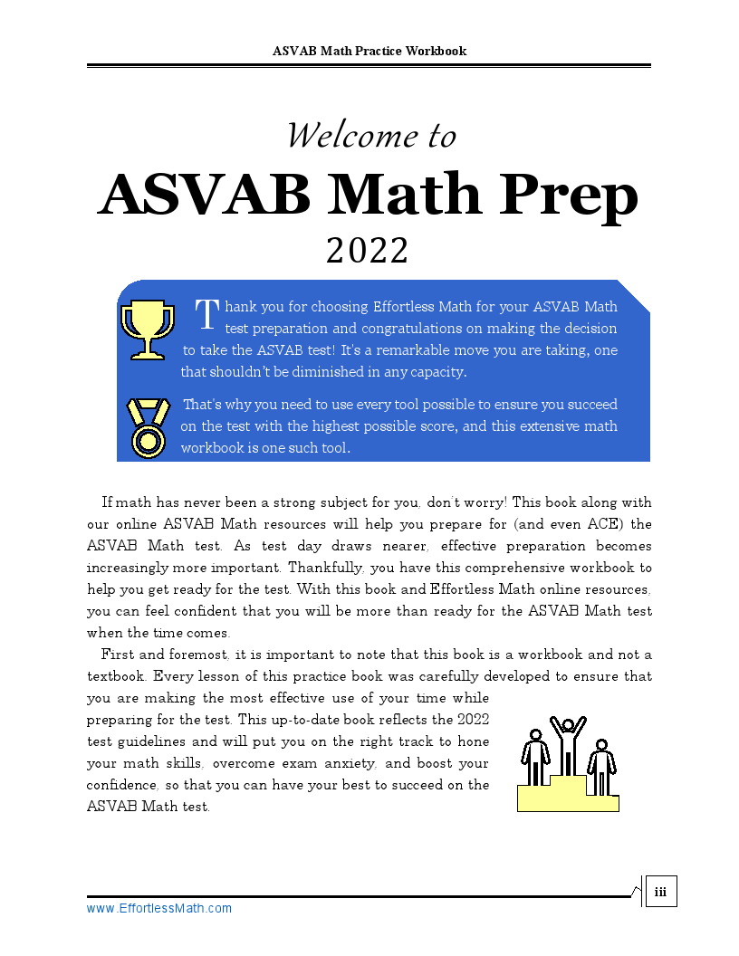 ASVAB Math Practice Workbook: The Most Comprehensive Review for the ...