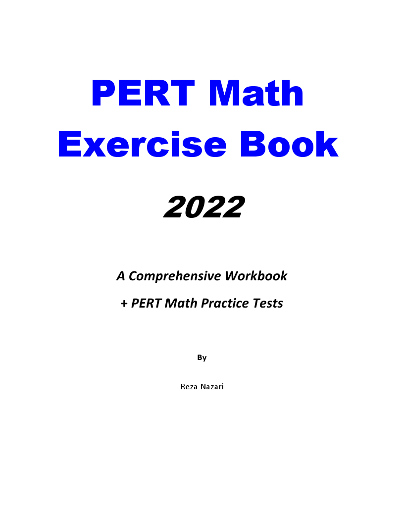 Pert math exercise book a comprehensive workbook pert math practice