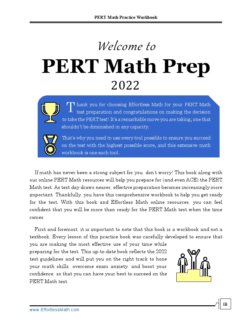 PERT Math Practice Workbook The Most Comprehensive Review for the Math